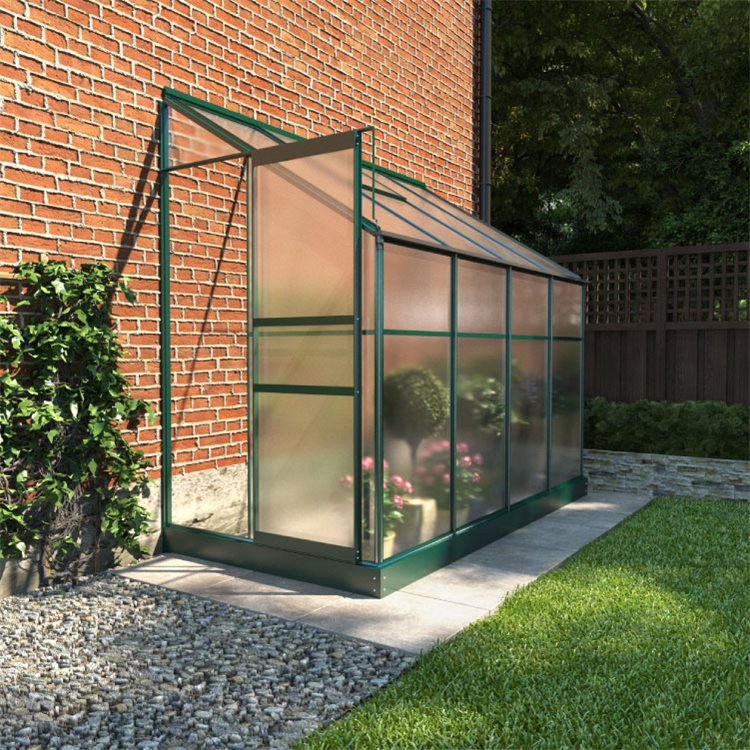 Polycarbonate Lean-To Greenhouse 4x8