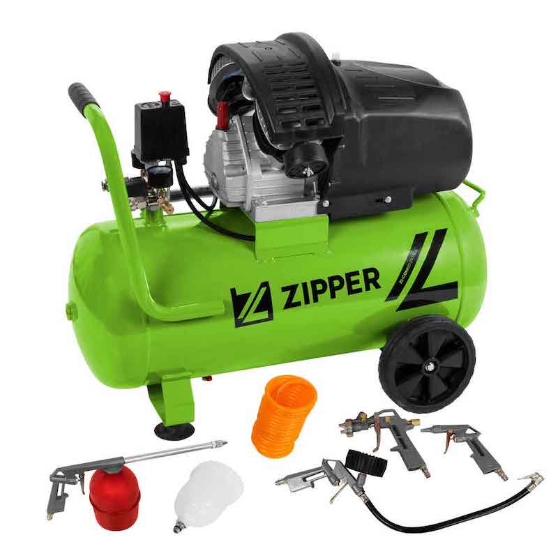 Zipper ZI-COM50-2V510E 50L Twin Cylinder Air Compressor