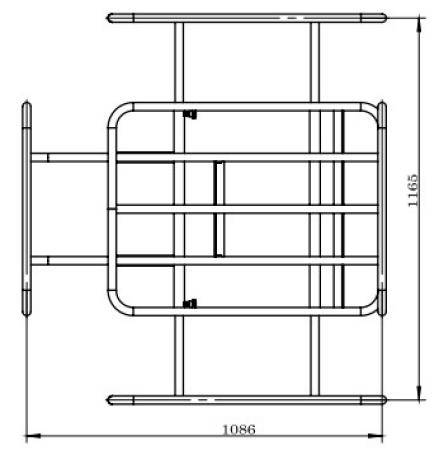 Zipper ZI-EWB150-100LTR Tubular frame for electric wheelbarrow ZIPPER ZI-EWB150-100L