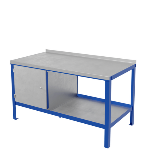 Heavy Duty Steel Workbench with Galvanised Steel Top