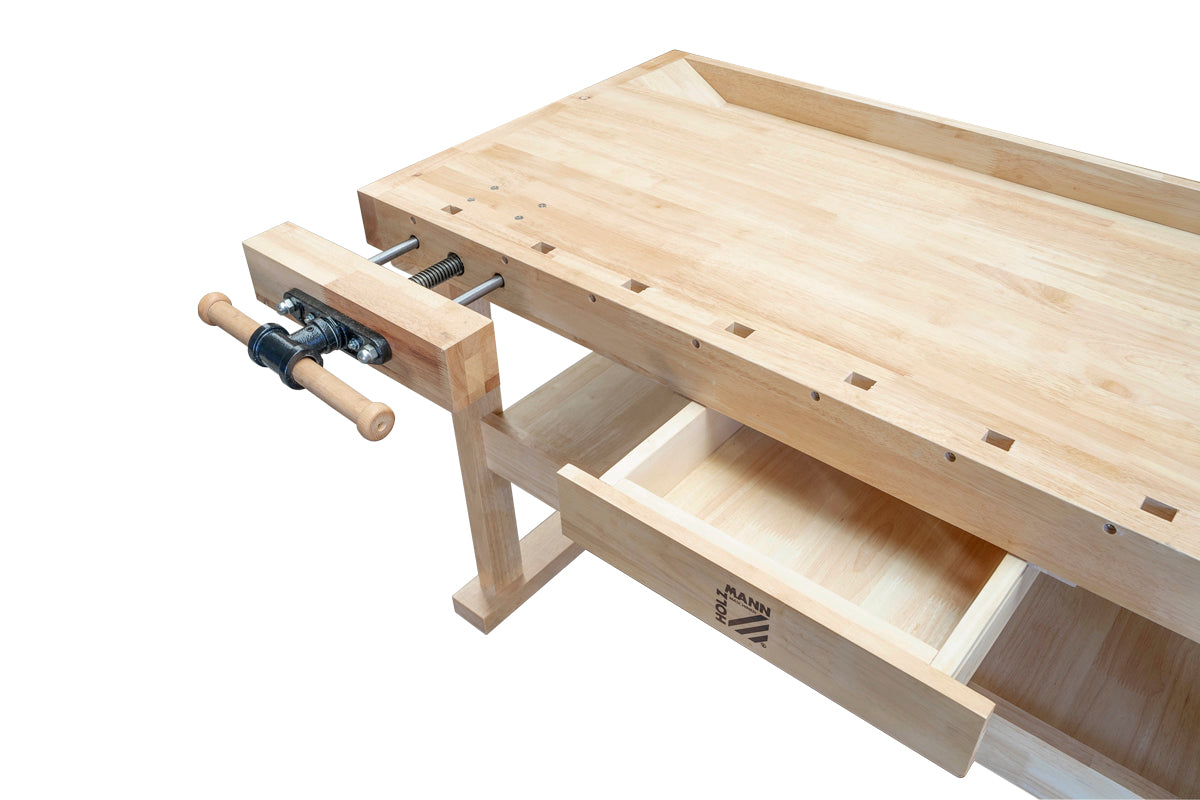 Holzmann WB160L 1600mm Solid Woodwork bench Inc. 2 x Vices