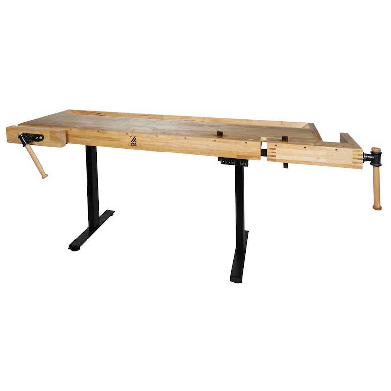Holzmann WB210ELIFT Extra-Long Electric Height Adjustable Wooden Workbench | Heavy-Duty Ergonomic Lift Workstation