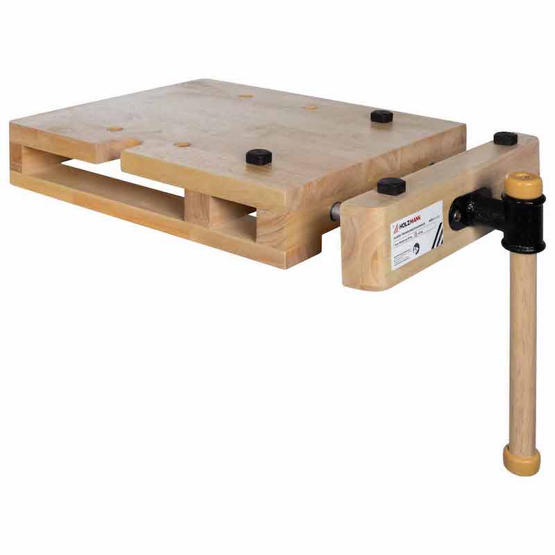 Holzmann WBS1MOBIL Portable Benchtop Workbench with Integrated Vice & 4 Steel Bench Dogs