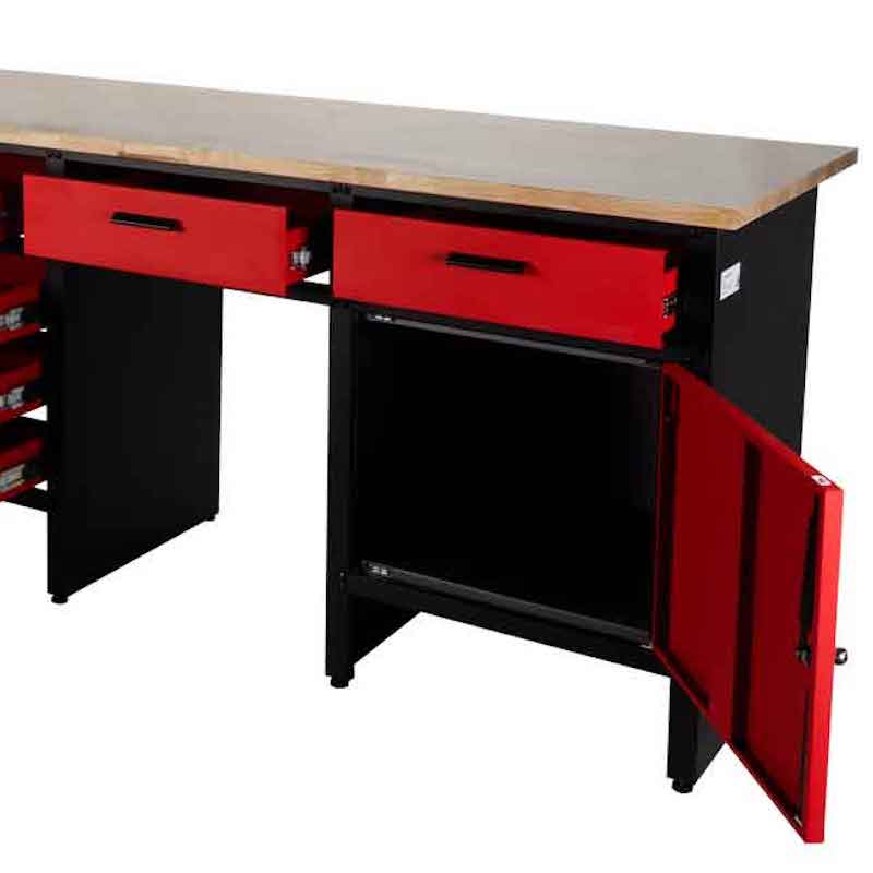 Holzmann WT1700 Heavy Duty 6-Drawer Workshop Workbench with Lockable Cabinet