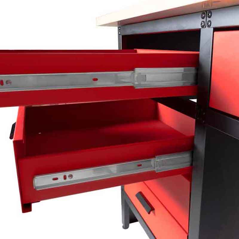 Holzmann WT1700 Heavy Duty 6-Drawer Workshop Workbench with Lockable Cabinet
