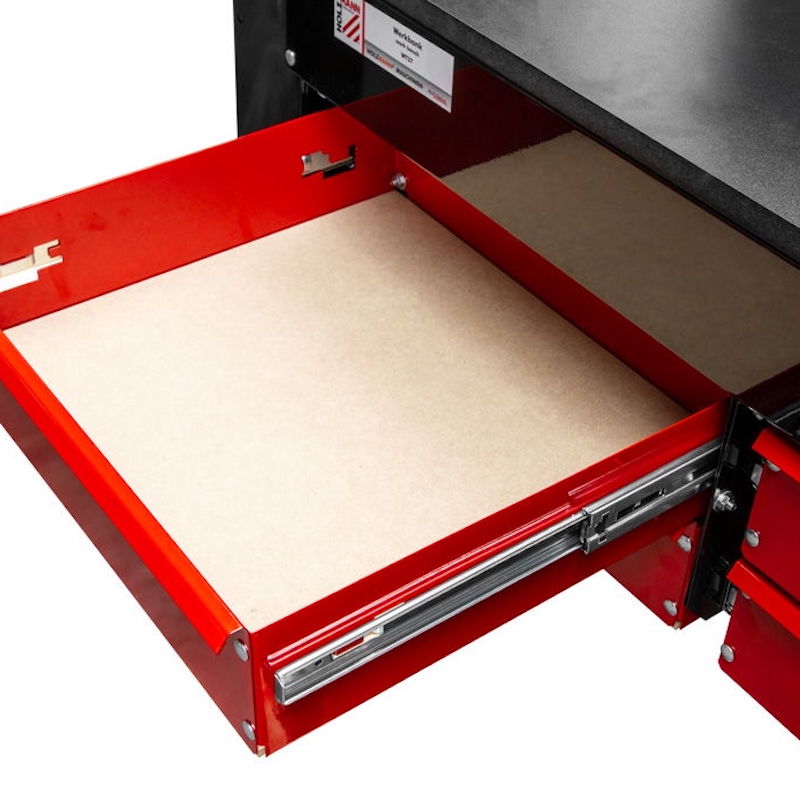 Holzmann WT37 Heavy Duty 4-Drawer Workshop Workbench with Pegboard