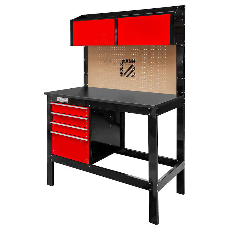 Holzmann WT39 Heavy Duty Multifunction Workshop Workbench with Drawers & Pegboard
