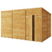 Store More Overlap Pent Shed - 12x8 Windowless